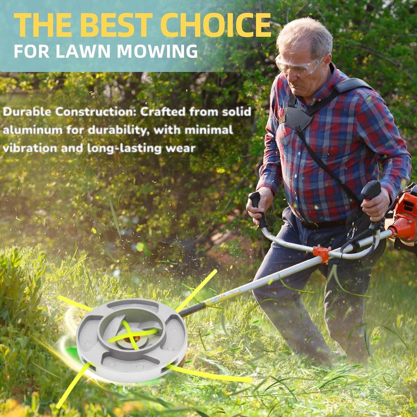 Aluminum Trimmer Head, fit for Grass Cutter and Grass Trimmer Cutter Weed Eater, Different Model Alumn Trimmer Head