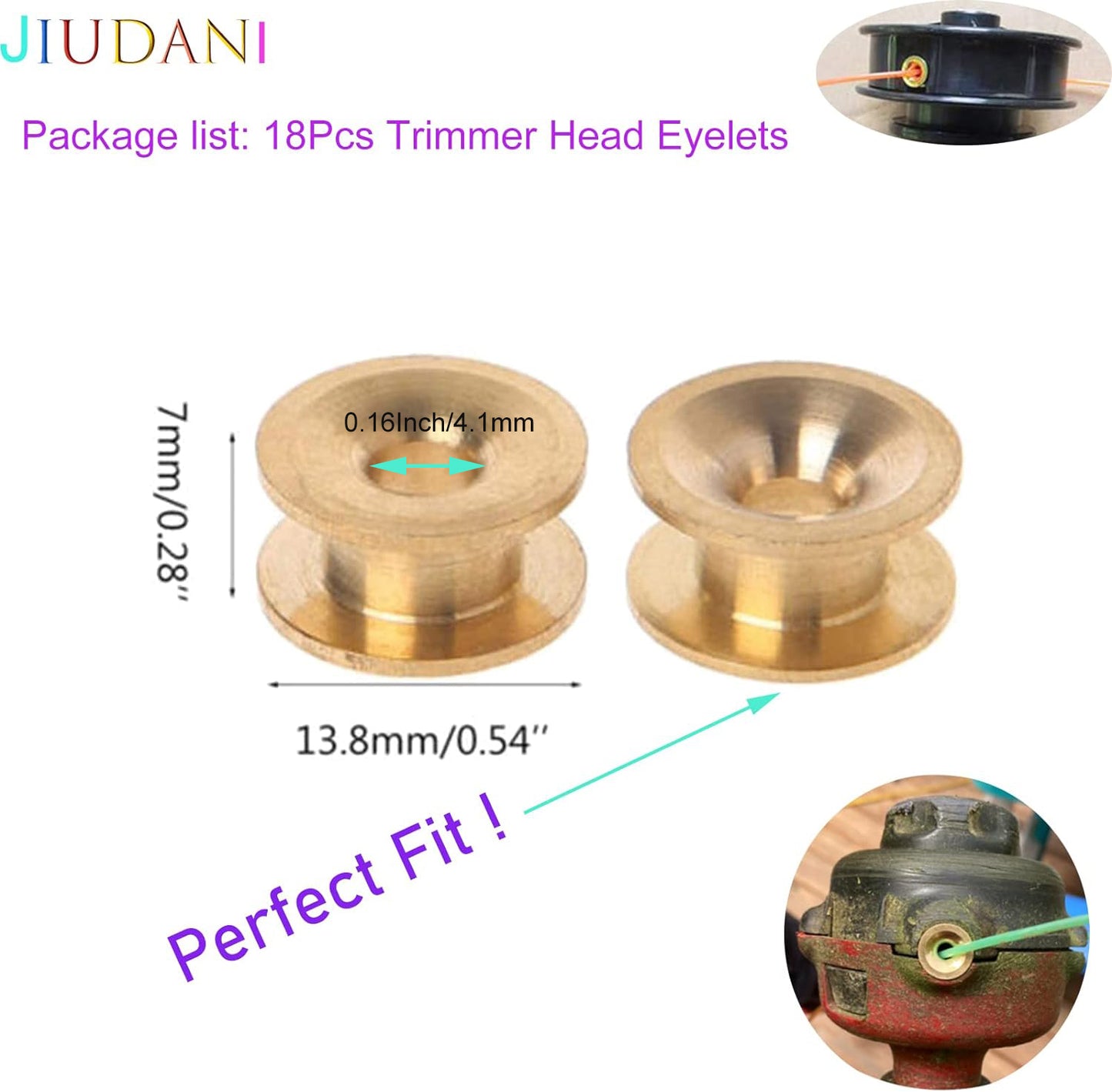 18Pcs Universal Grass Trimmer Head Eyelets Sleeve Strimmer Cutter Parts Accessories Replacement Parts